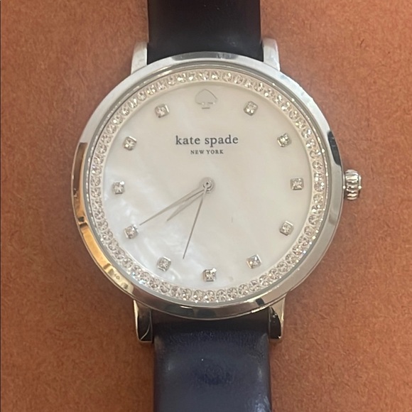 Kate Spade Black Leather Strap Watch - Picture 3 of 3
